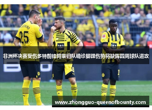 非洲杯决赛受伤多特前锋阿莱归队确诊脚踝伤势将缺阵四周球队进攻 非洲杯决赛受伤多特前锋阿莱归队确诊脚踝伤势将缺阵四周球队进攻